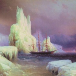Icebergs in Antarctica